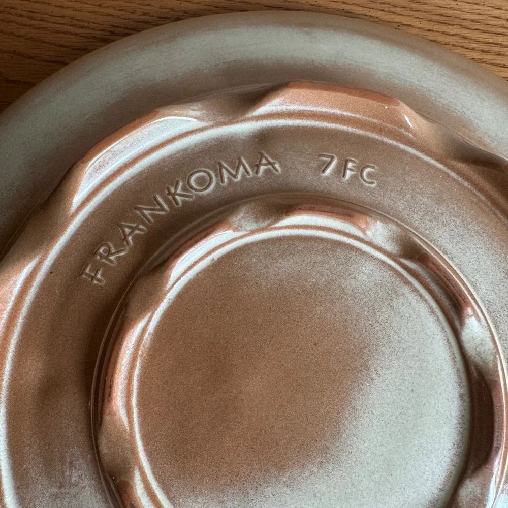 Frankoma Pottery‎ Mayan Aztec 7FC Chop Plate Platter 15 Inch Desert Sand Glaze